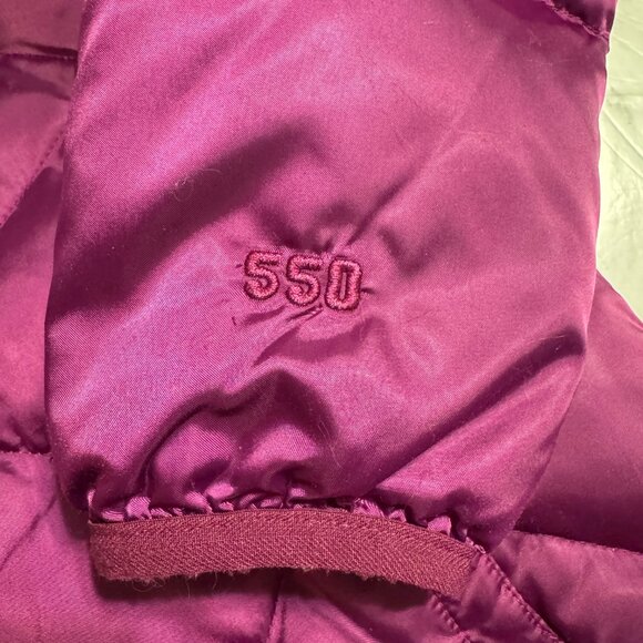 THE NORTH FACE Alis 550 Magenta Satin Quilted Down Puffer Jacket - Picture 14 of 14
